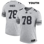 Youth NCAA Ohio State Buckeyes Demetrius Knox #78 College Stitched Authentic Nike Gray Football Jersey XM20D82FI